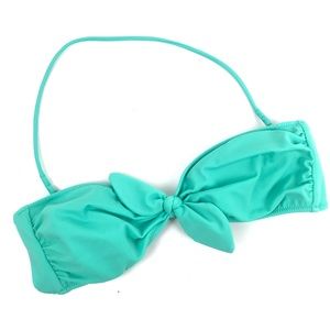 Victoria’s Secret Aqua bandeau tie bikini top